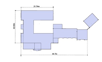 Footprint plan of Errwood Hall