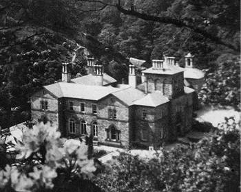 The different rooves at Errwood Hall