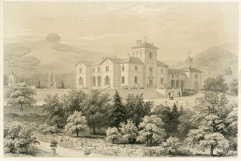 Errwood Hall lithograph