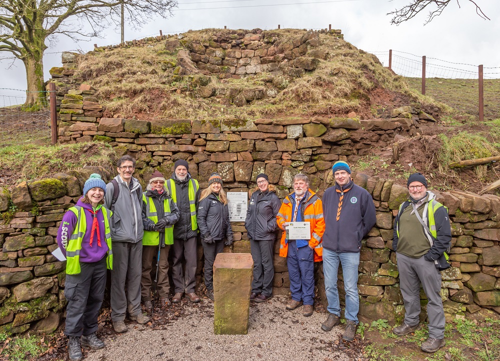 High Peak District Scouts adopting Gradbach limekiln