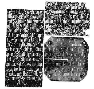 Fragments of the plaques from Butterton and Tideswell